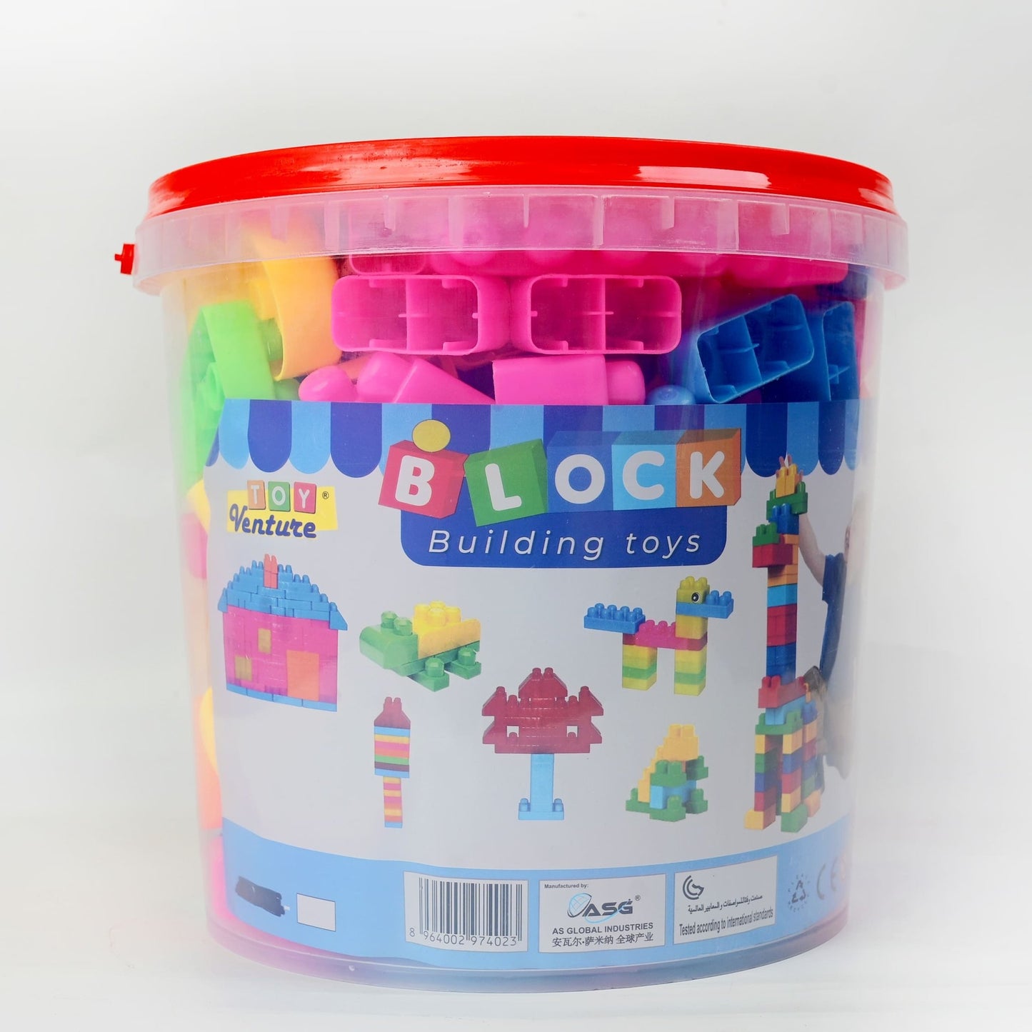 170 Pcs Building Block Bucket – Creative Construction Toy Set for Kids - Toy Venture