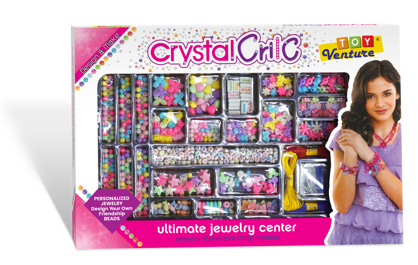 Crystal Crilc Beads Set – DIY Jewelry Making Craft Toy for Kids