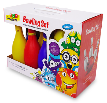 Bowling Set – 6 Pins & 1 Ball Indoor/Outdoor Play Game