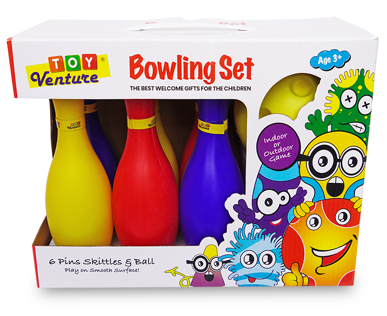 Bowling Set – 6 Pins & 1 Ball Indoor/Outdoor Play Game