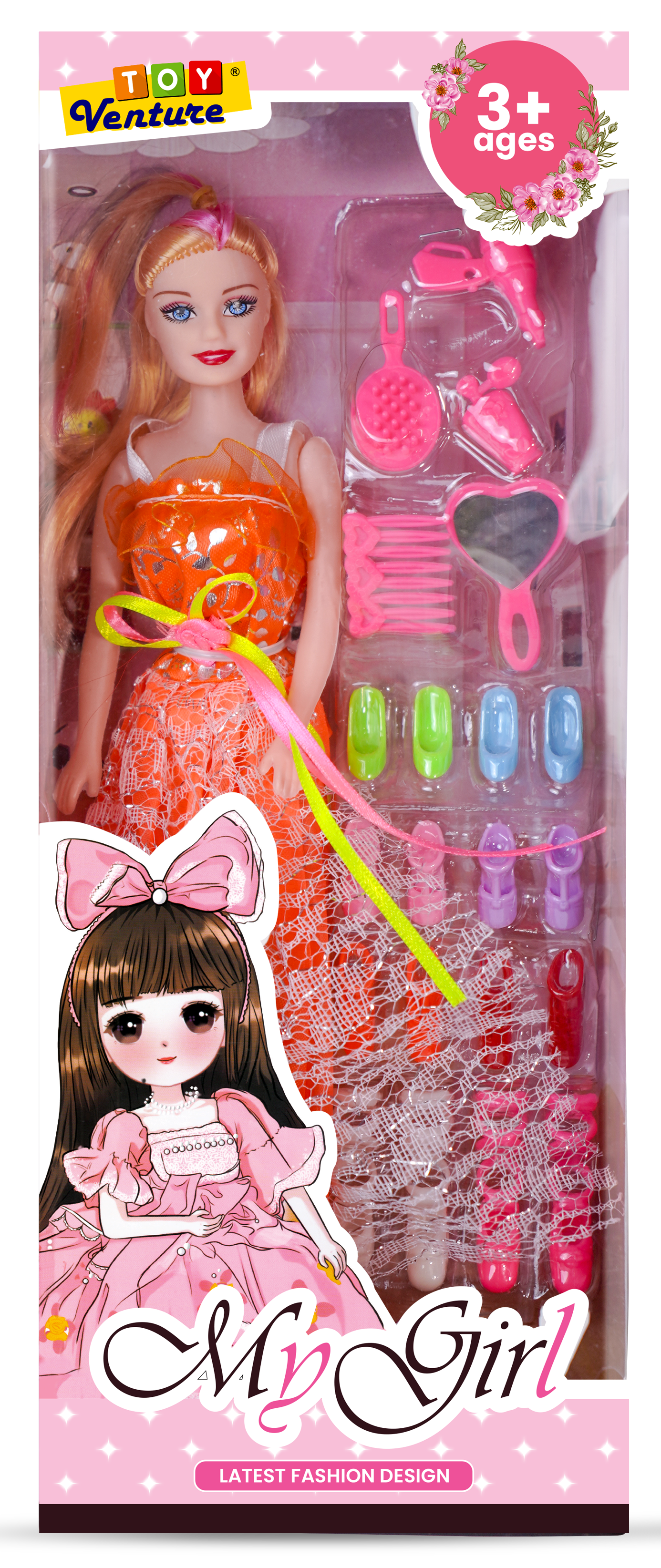 My Girl Fashion Doll with Styling Accessories for Girls 3+ Years