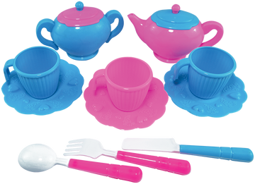 Tea Set (Pink & Blue) – Cute Pretend Tea Party Toy for Kids