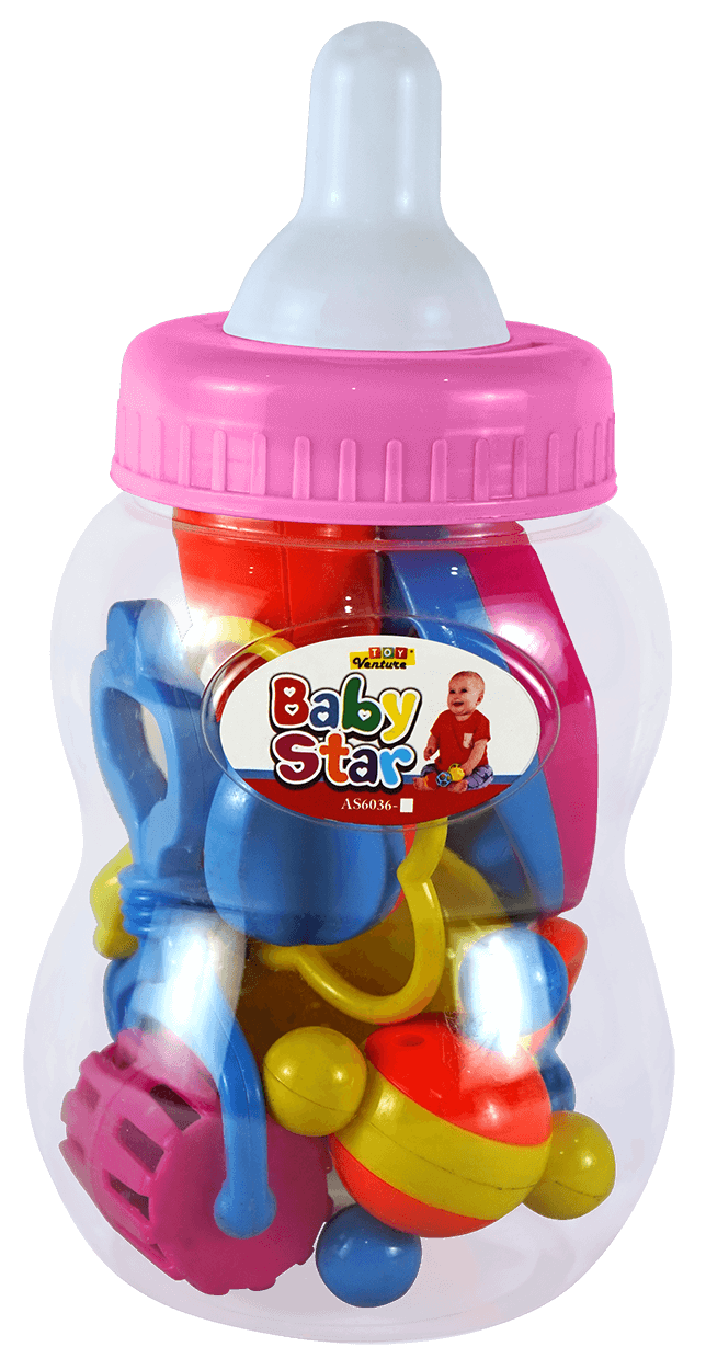 Baby Star Rattle Feeder – 2 - in - 1 Baby Teether & Rattle Toy - Toy Venture