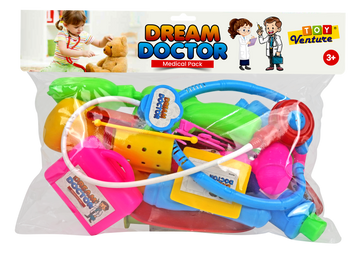 Dream Doctor Set PVC Pouch – Portable Medical Playset for Kids - Toy Venture