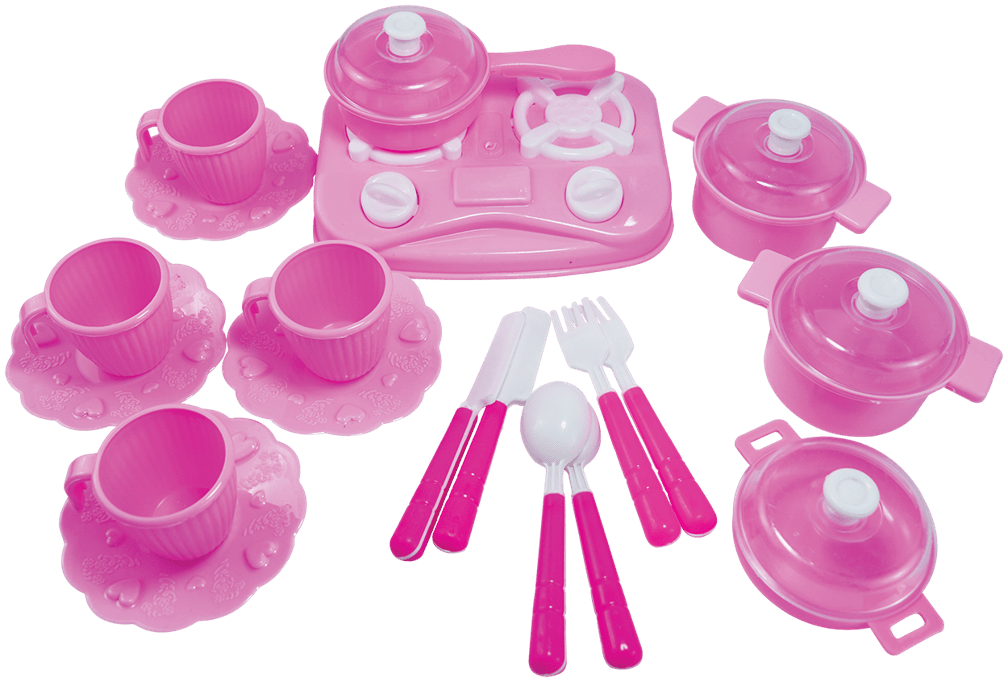 Kitchen Set – 36 - Piece Deluxe Pretend Cooking Playset for Kids - Toy Venture