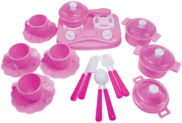 Kitchen Set – 36 - Piece Deluxe Pretend Cooking Playset for Kids - Toy Venture