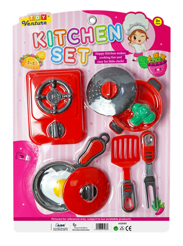 Kitchen Set Card (M) – Medium Pretend Play Cooking Toy for Kids - Toy Venture