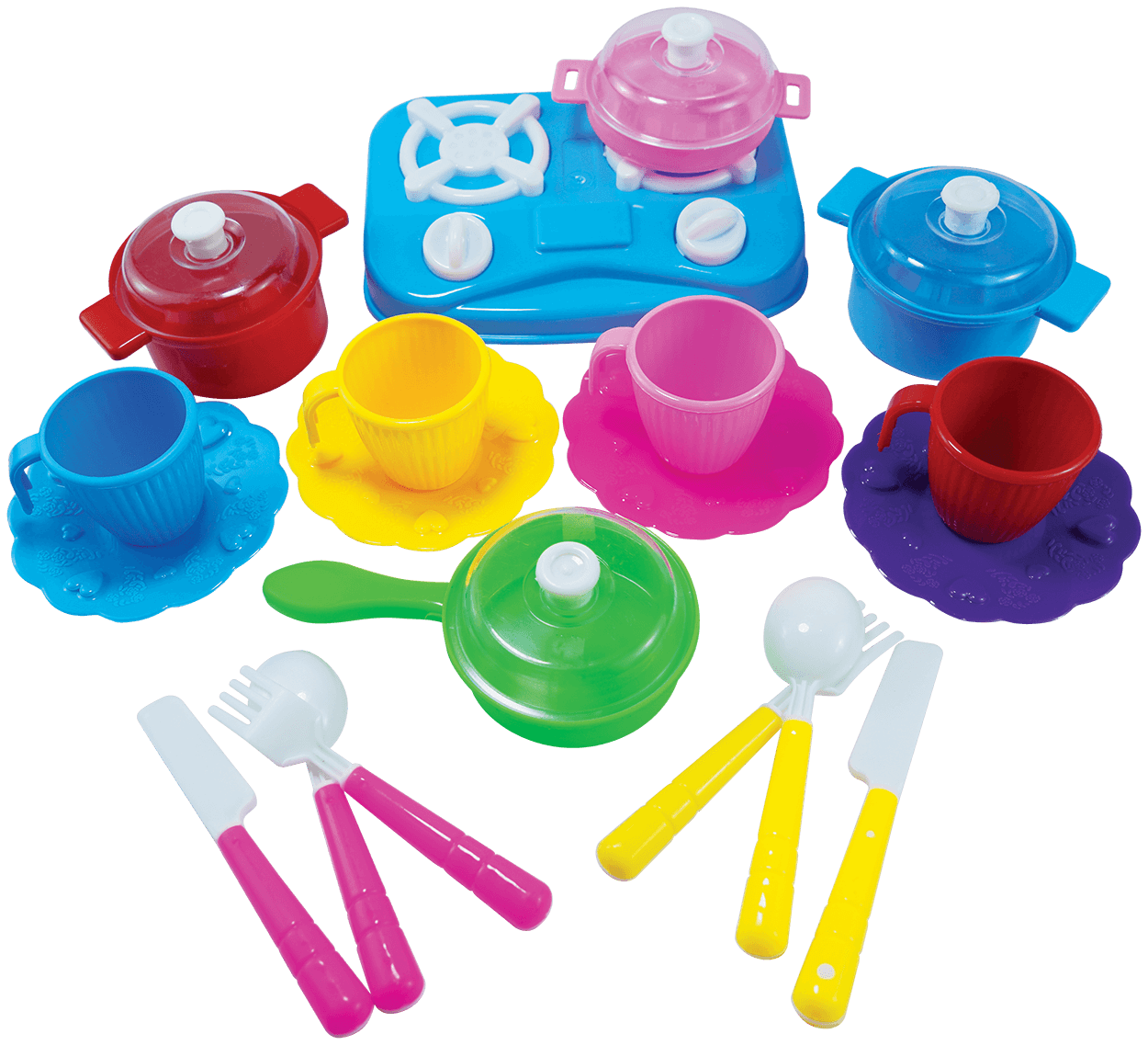 Multi Kitchen Set – Pretend Cooking Toy Playset for Kids - Toy Venture