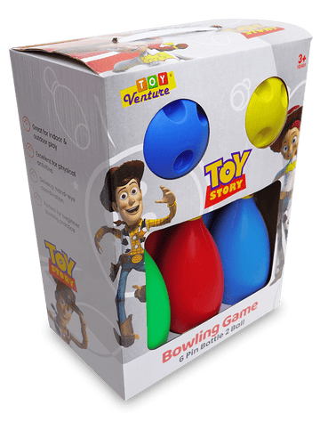 Toy Story Bowling Game – 6 Pins & 2 Balls Playset - Toy Venture