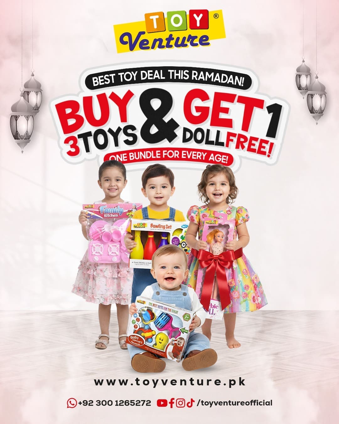 Buy 3 Toys & Get 1 Doll Free Best Ramadan Toy Deal in Pakistan - Toy Venture