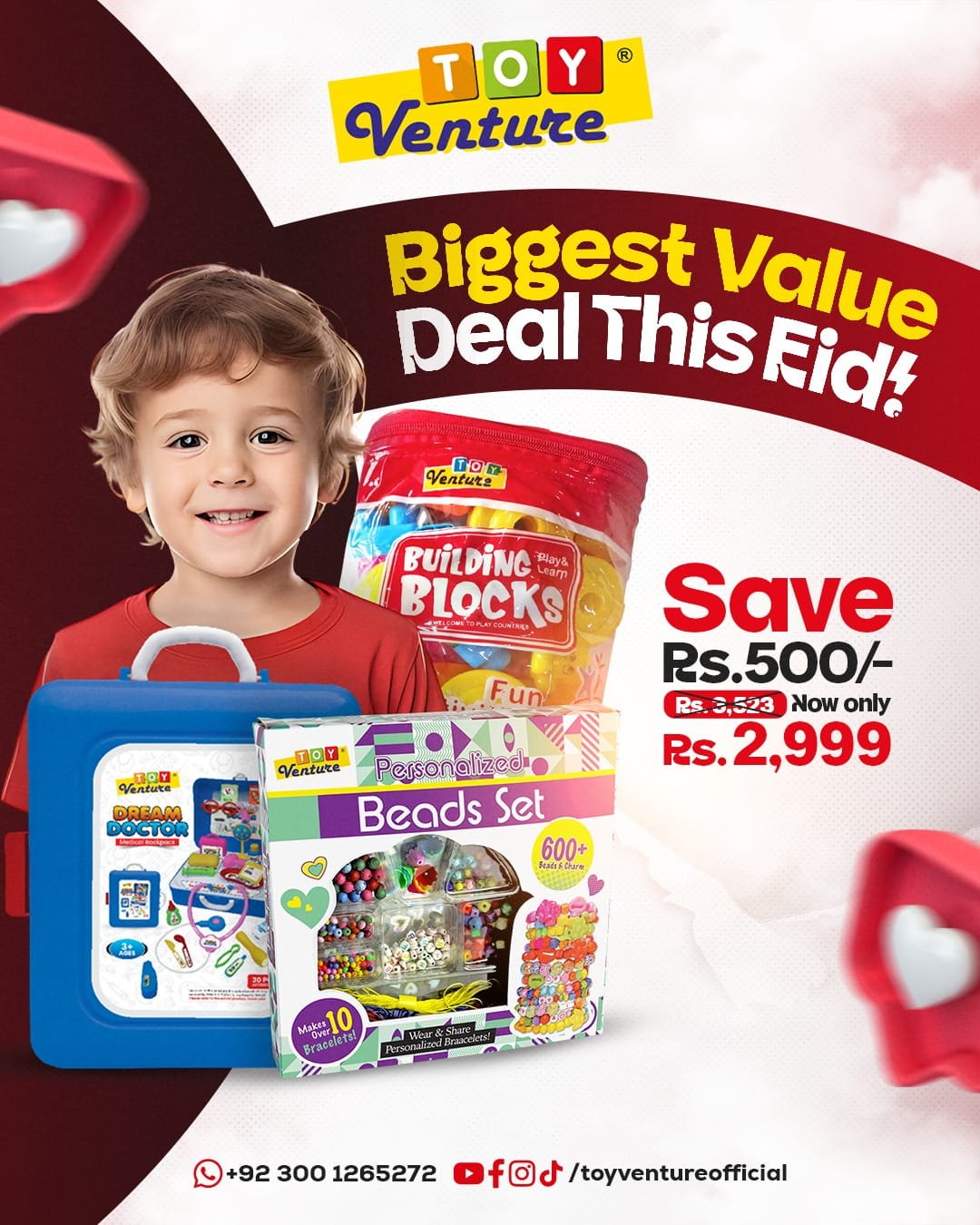 Save Rs. 500+ With the Biggest Value Deal This Eid - Toy Venture
