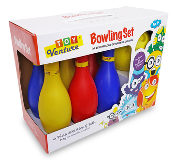 Bowling Set – 6 Pins & 1 Ball Indoor/Outdoor Play Game