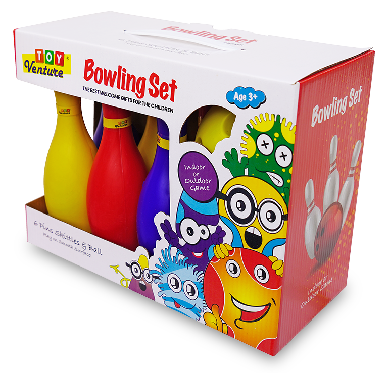 Bowling Set – 6 Pins & 1 Ball Indoor/Outdoor Play Game