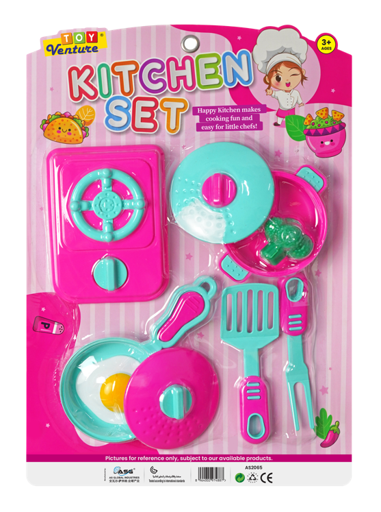 Kitchen Set Card (M) – Medium Pretend Play Cooking Toy for Kids
