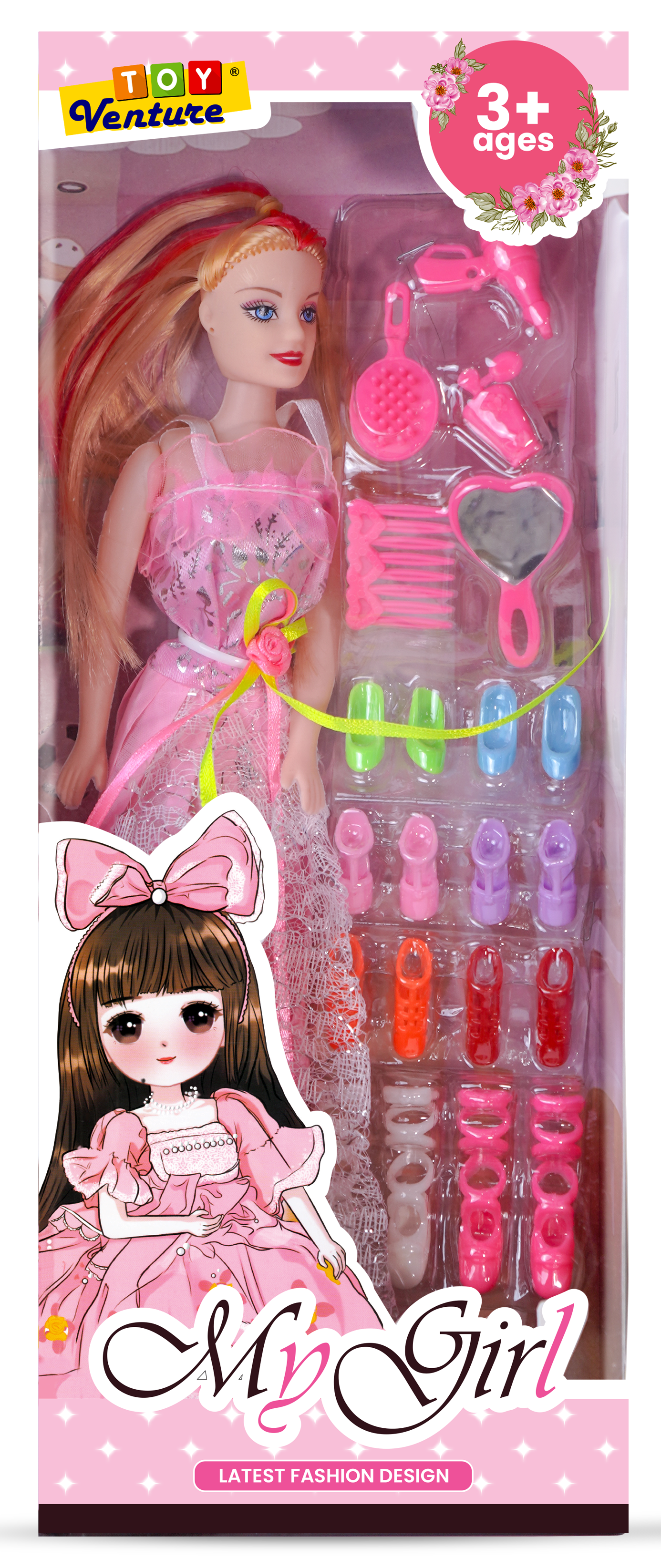 My Girl Fashion Doll with Styling Accessories for Girls 3+ Years
