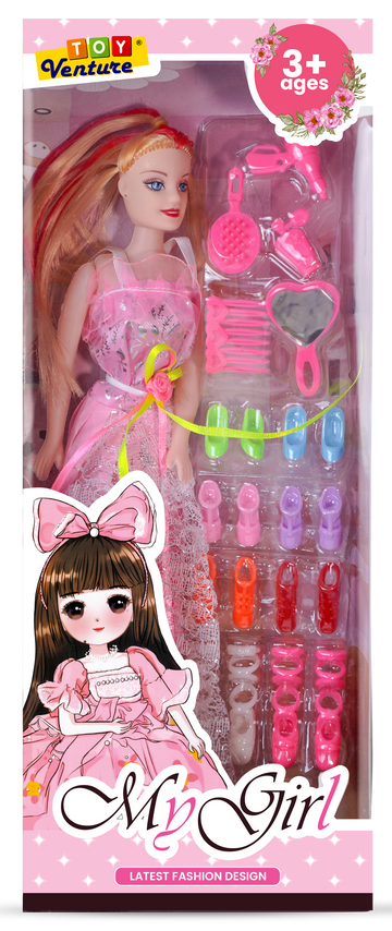 My Girl Fashion Doll with Styling Accessories for Girls 3+ Years
