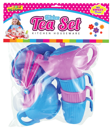 Tea Set (Pink & Blue) – Cute Pretend Tea Party Toy for Kids