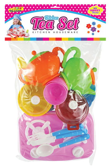 Kitchen Tea Set – Pretend Cooking & Tea Party Playset for Kids