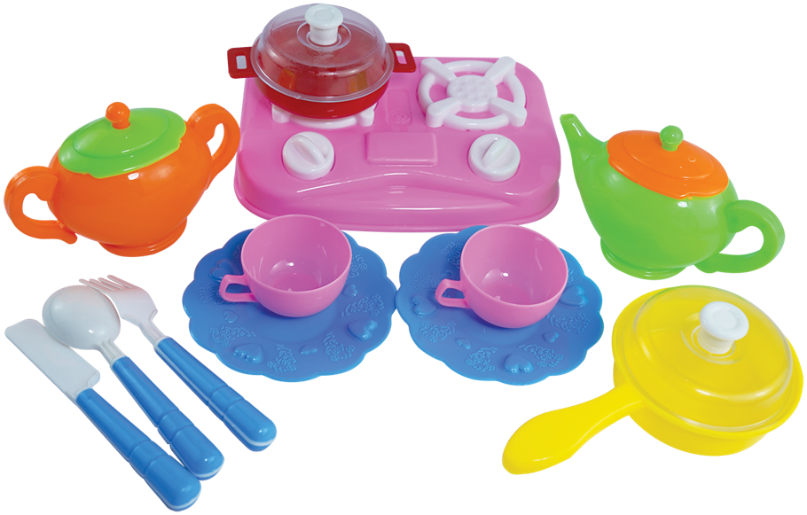 Kitchen Tea Set – Pretend Cooking & Tea Party Playset for Kids