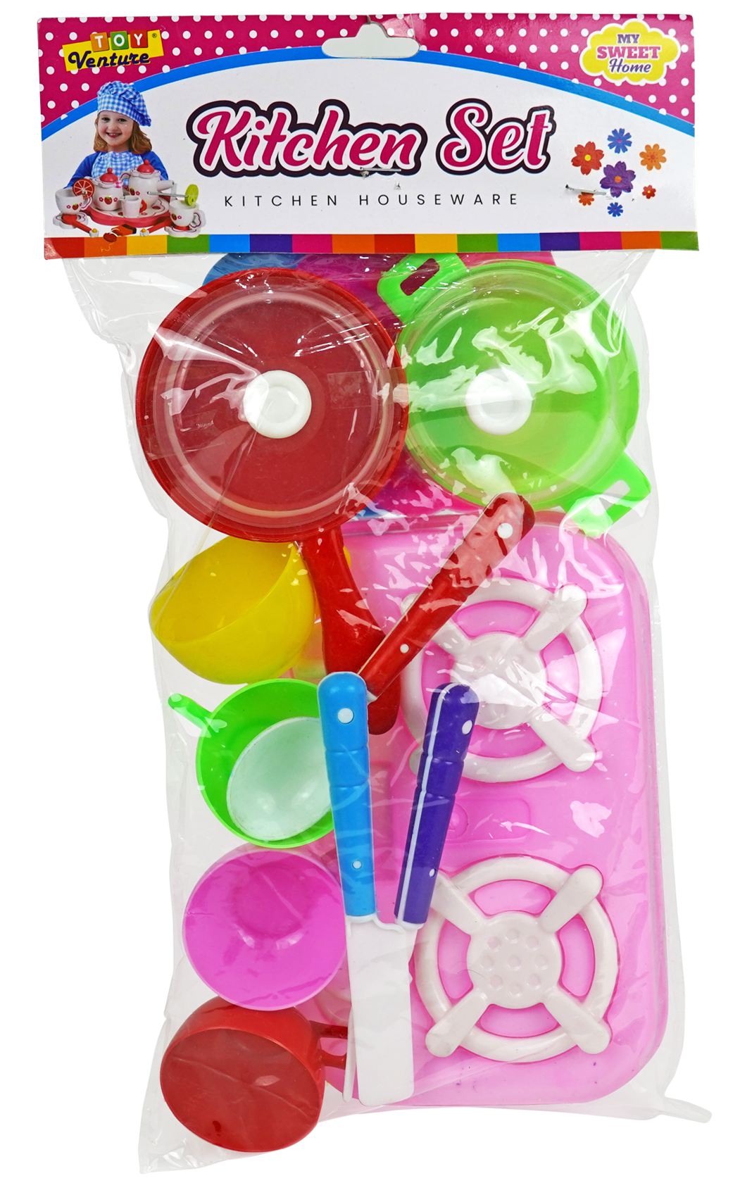 Kitchen Set Multi (S) – Compact Pretend Cooking Playset for Kids