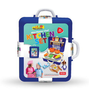 Mini Master Chef Briefcase – Portable Kitchen Playset for Kids