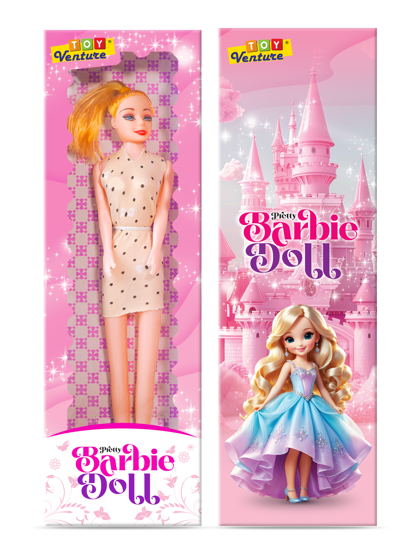 Pretty Barbie Style Fashion Doll for Girls 3+ Years