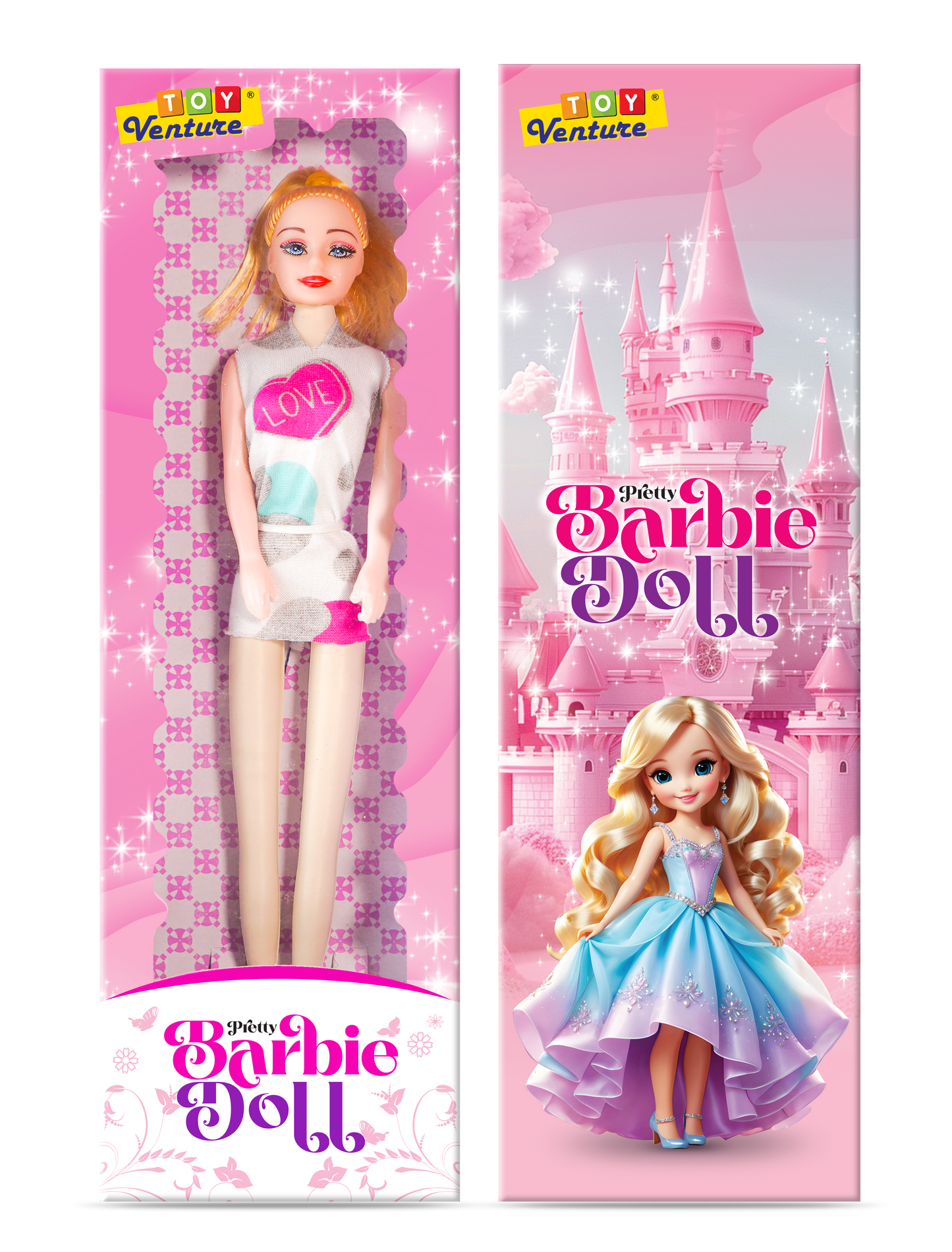 Pretty Barbie Style Fashion Doll for Girls 3+ Years