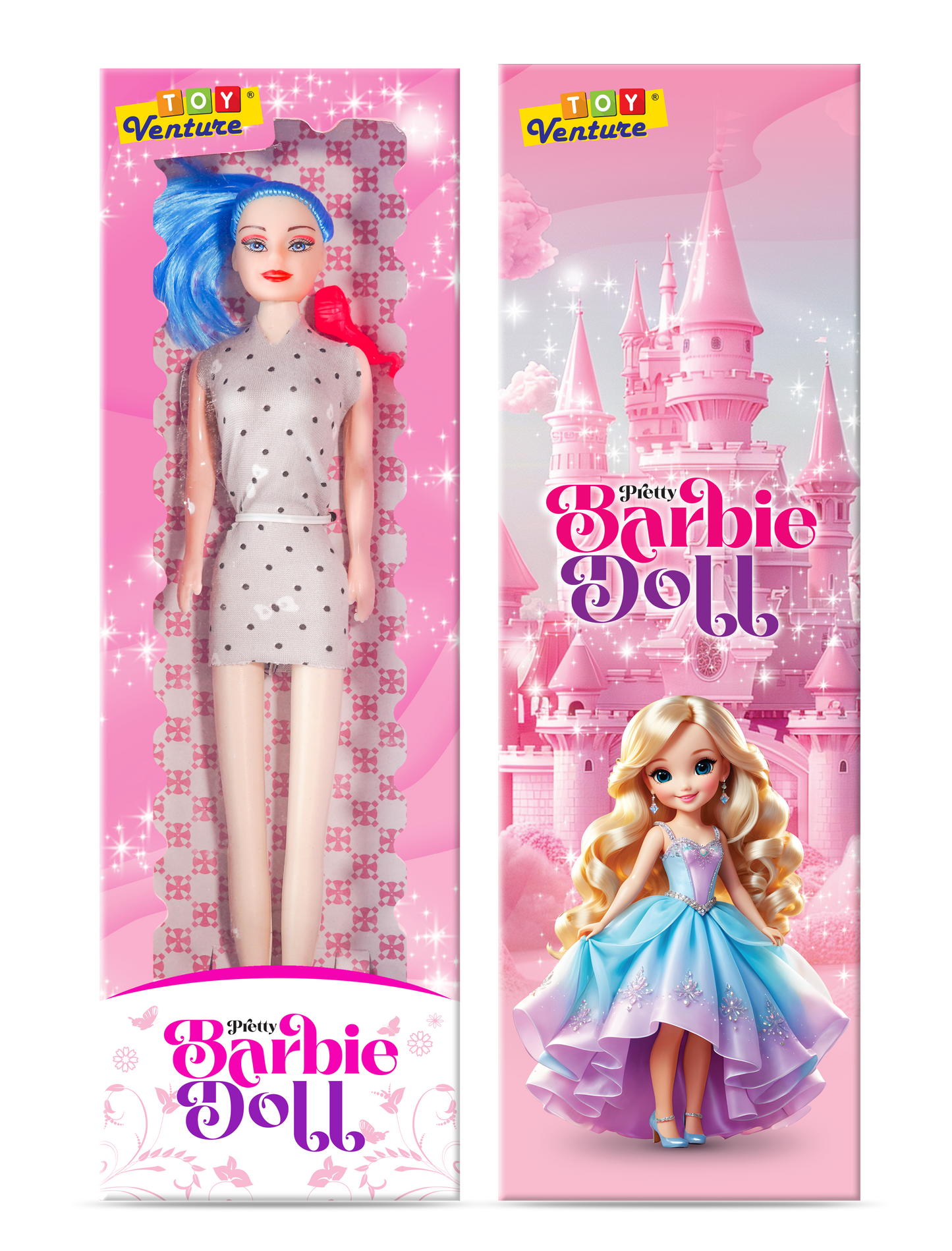 Pretty Barbie Style Fashion Doll for Girls 3+ Years