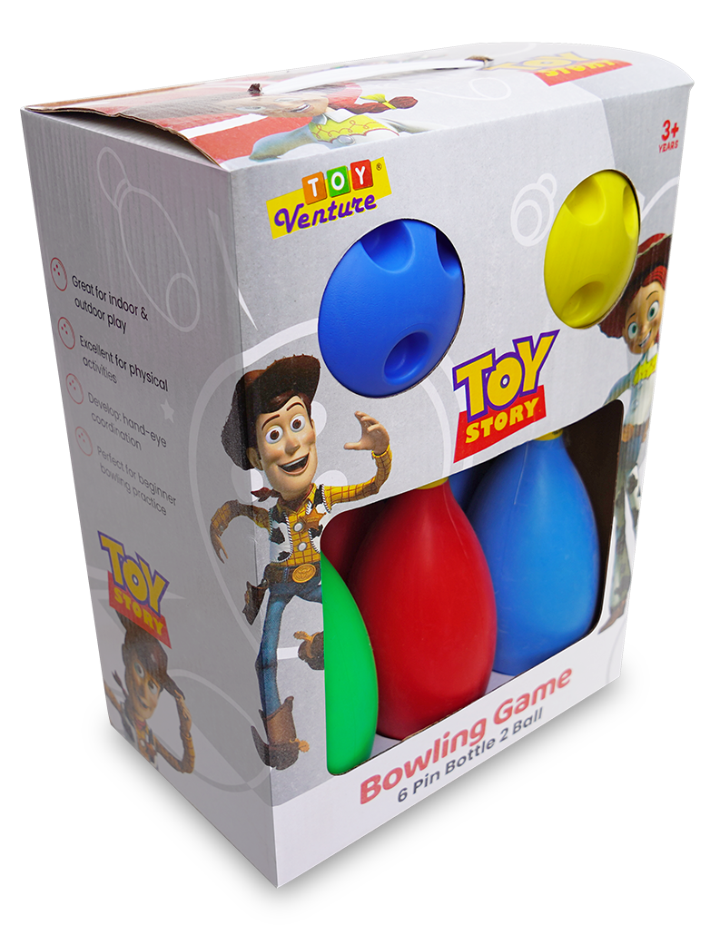 Toy Story Bowling Game – 6 Pins & 2 Balls Playset
