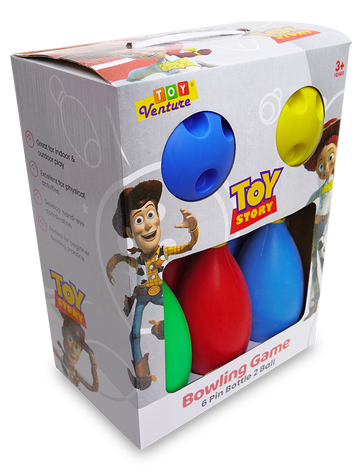 Toy Story Bowling Game – 6 Pins & 2 Balls Playset