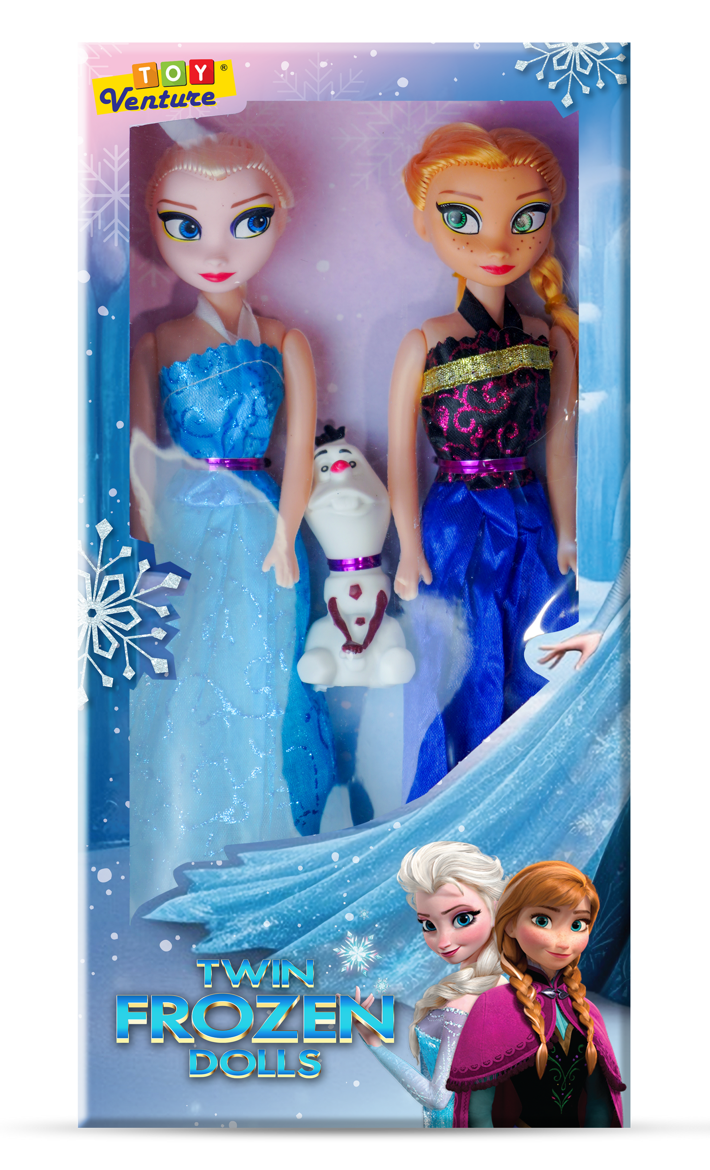 Twin Frozen Princess Dolls Set for Girls (3+ Years)