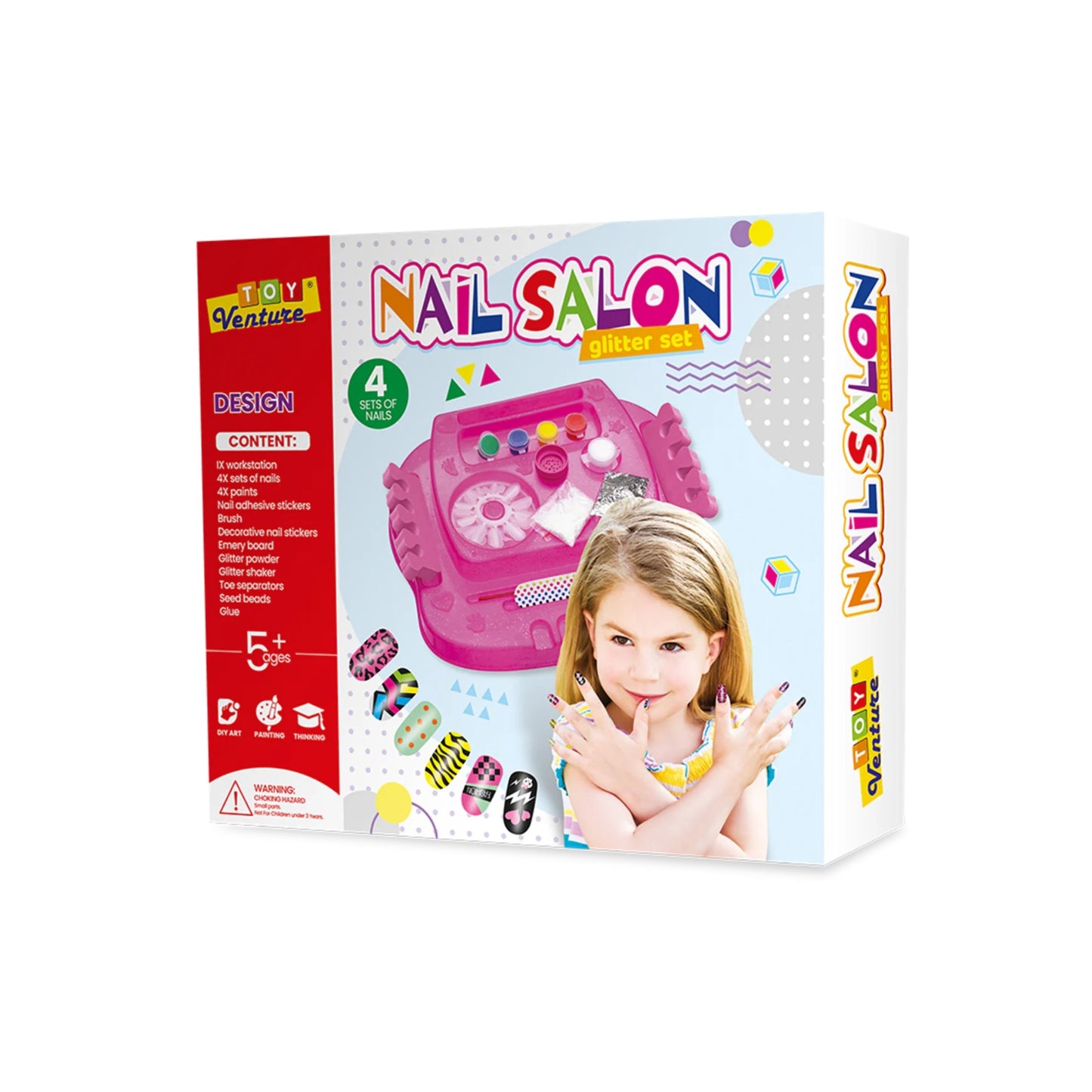 Nail Saloon Set – Pretend Beauty & Manicure Playset for Kids