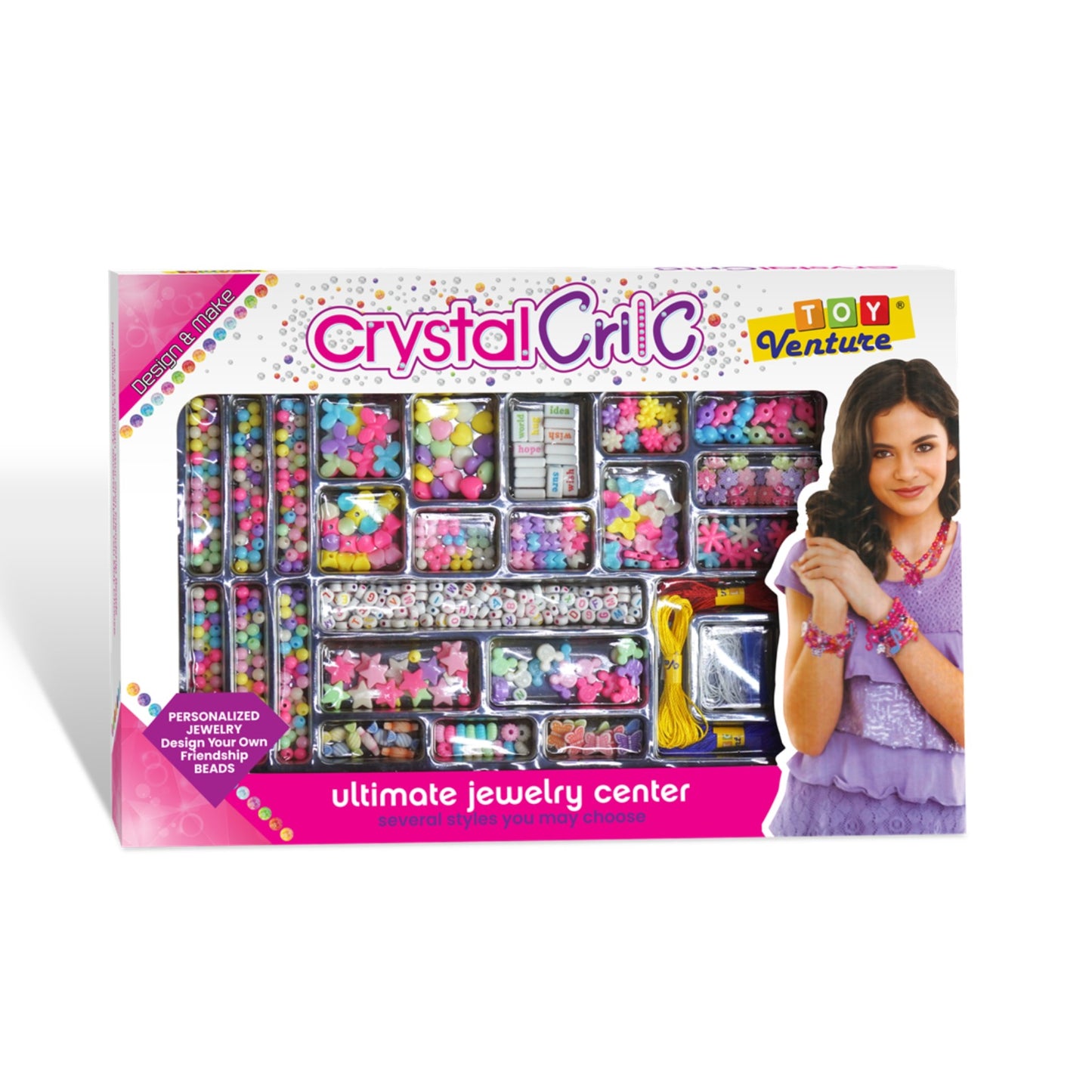 Crystal Crilc Beads Set – DIY Jewelry Making Craft Toy for Kids