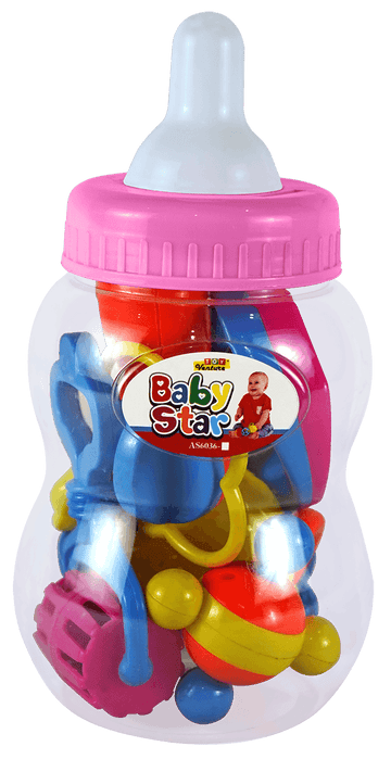 Baby Star Rattle Feeder – 2 - in - 1 Baby Teether & Rattle Toy - Toy Venture