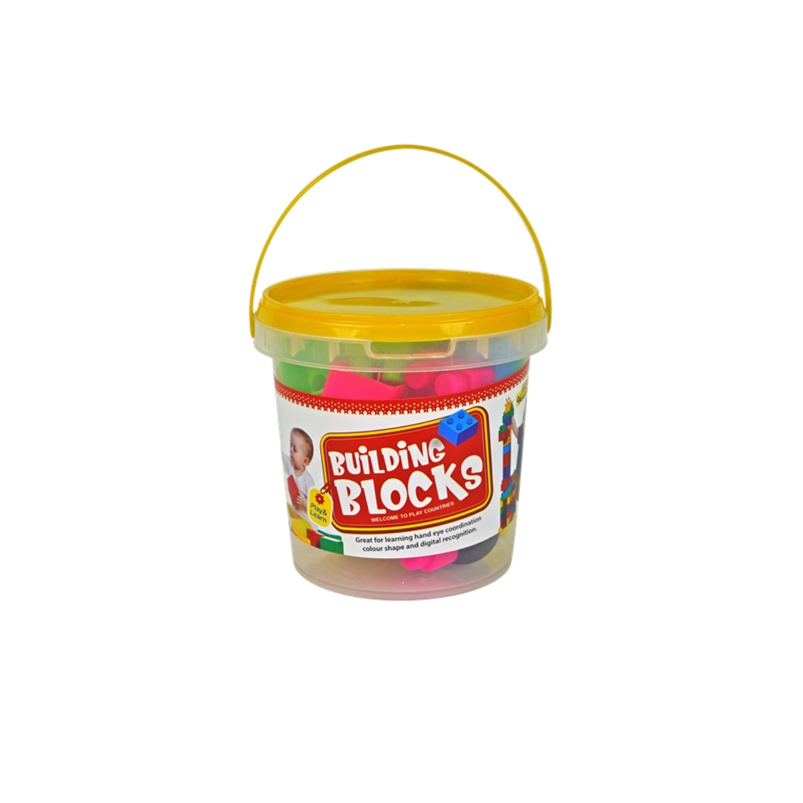 Building Block Bucket (Small) – Creative Construction Toy Set for Kids - Toy Venture