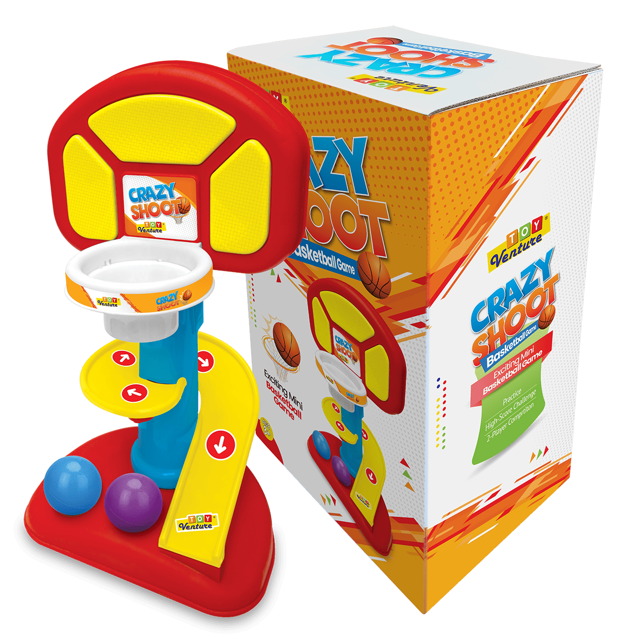 Crazy Shoot Basketball Game – Fun Indoor Sports Toy for Kids - Toy Venture