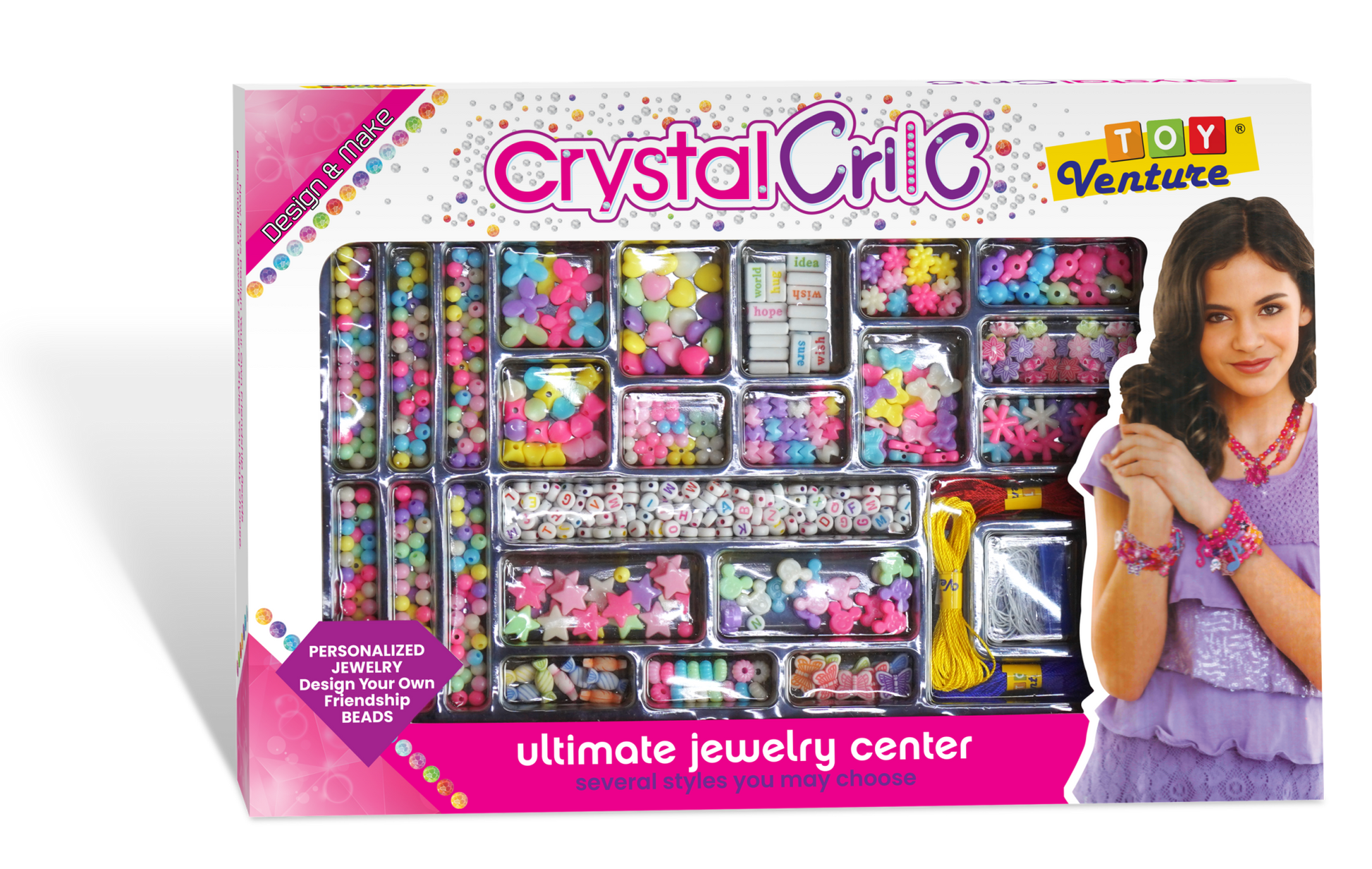 Crystal Crilc Beads Set – DIY Jewelry Making Craft Toy for Kids - Toy Venture