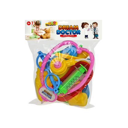Dream Doctor Set PVC Pouch – Portable Medical Playset for Kids - Toy Venture