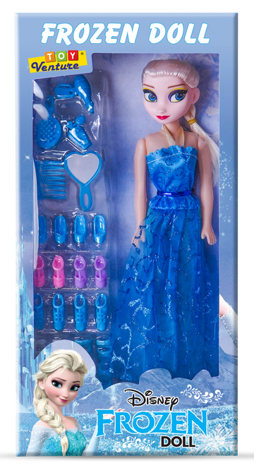 Frozen Princess Doll with Accessories for Girls (3+ Years) - Toy Venture