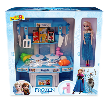 Frozen Princess Kitchen Set with Doll and Accessories - Toy Venture