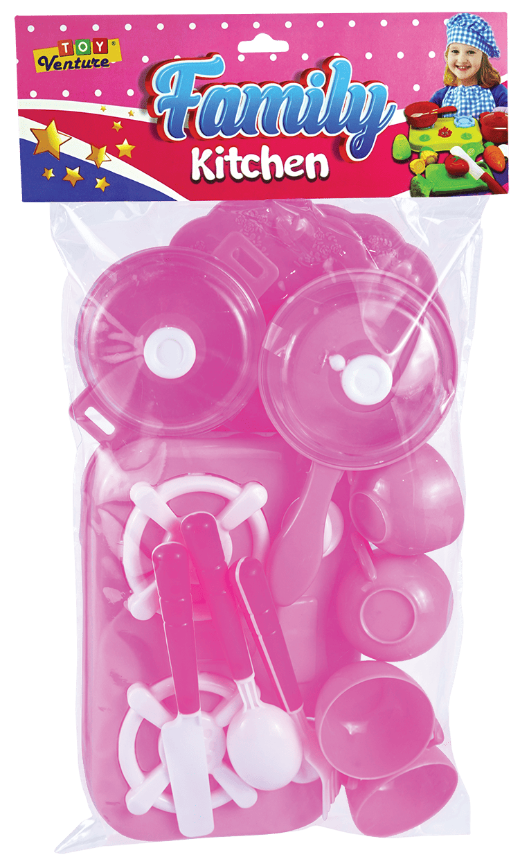 Kitchen Set – 24 - Piece Fun Pretend Cooking Playset for Kids - Toy Venture