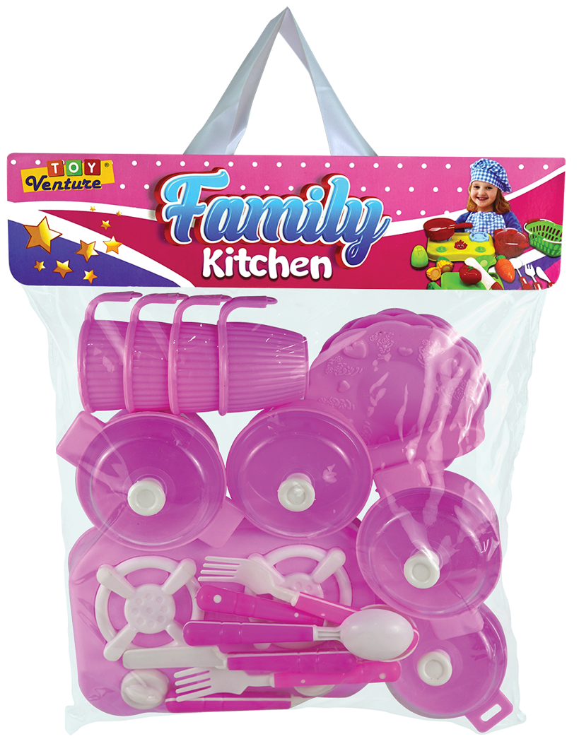 Kitchen Set – 36 - Piece Deluxe Pretend Cooking Playset for Kids - Toy Venture