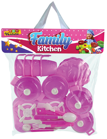 Kitchen Set – 36 - Piece Deluxe Pretend Cooking Playset for Kids - Toy Venture
