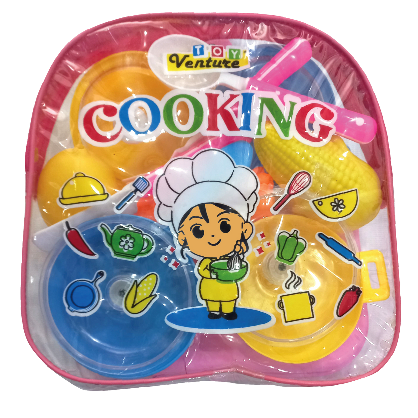 Kitchen Set Bag Small – Portable Pretend Cooking Playset for Kids - Toy Venture