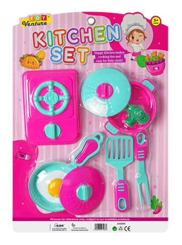 Kitchen Set Card (M) – Medium Pretend Play Cooking Toy for Kids - Toy Venture