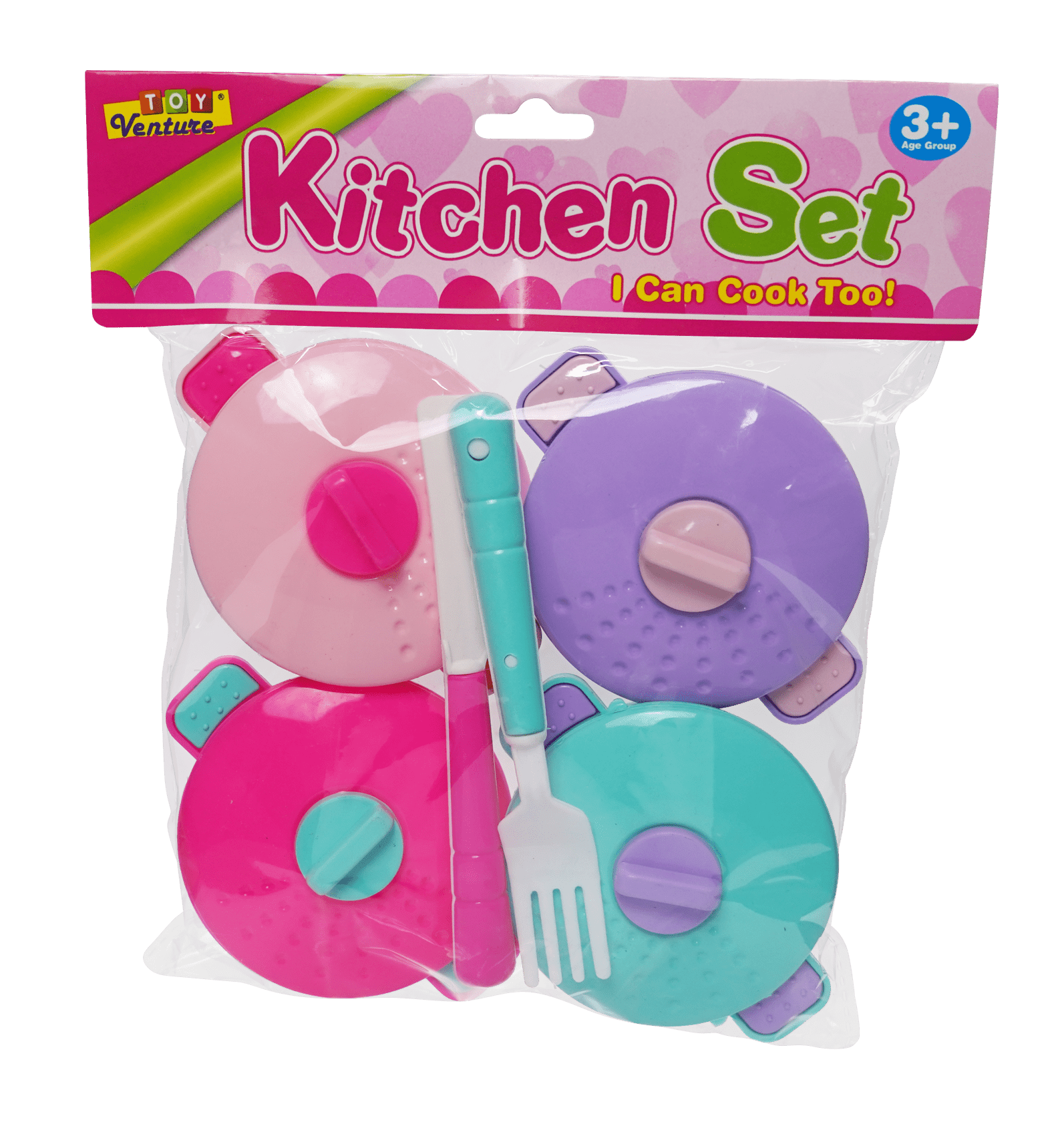 Kitchen Set (Pot Set) – Pretend Cooking Playset for Kids - Toy Venture