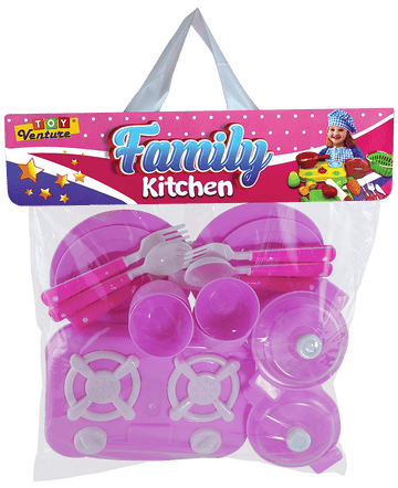 Kitchen Set – Pretend Cooking Toy Playset for Kids - Toy Venture