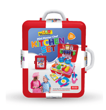 Mini Master Chef Briefcase – Portable Kitchen Playset for Kids - Toy Venture