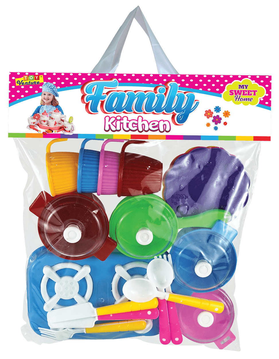 Multi Kitchen Set – Pretend Cooking Toy Playset for Kids - Toy Venture
