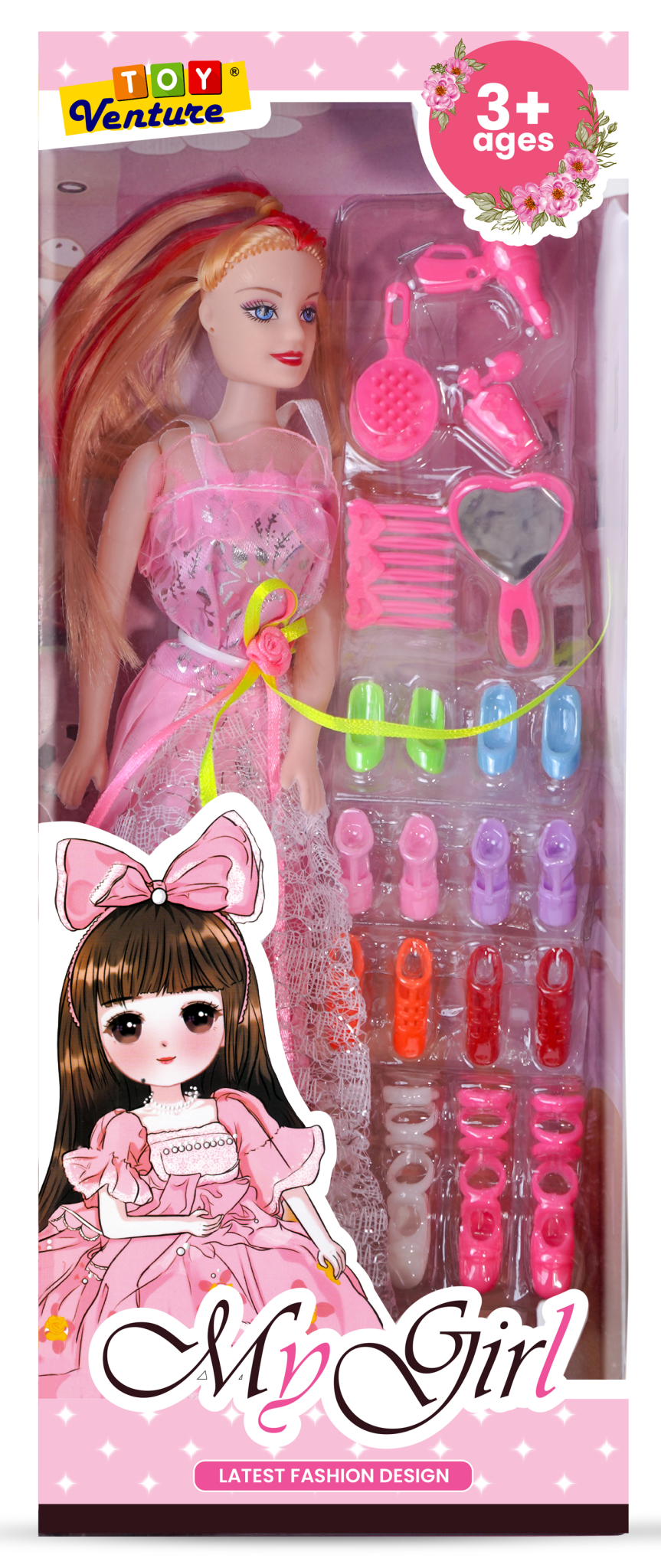 My Girl Fashion Doll with Styling Accessories for Girls 3+ Years - Toy Venture